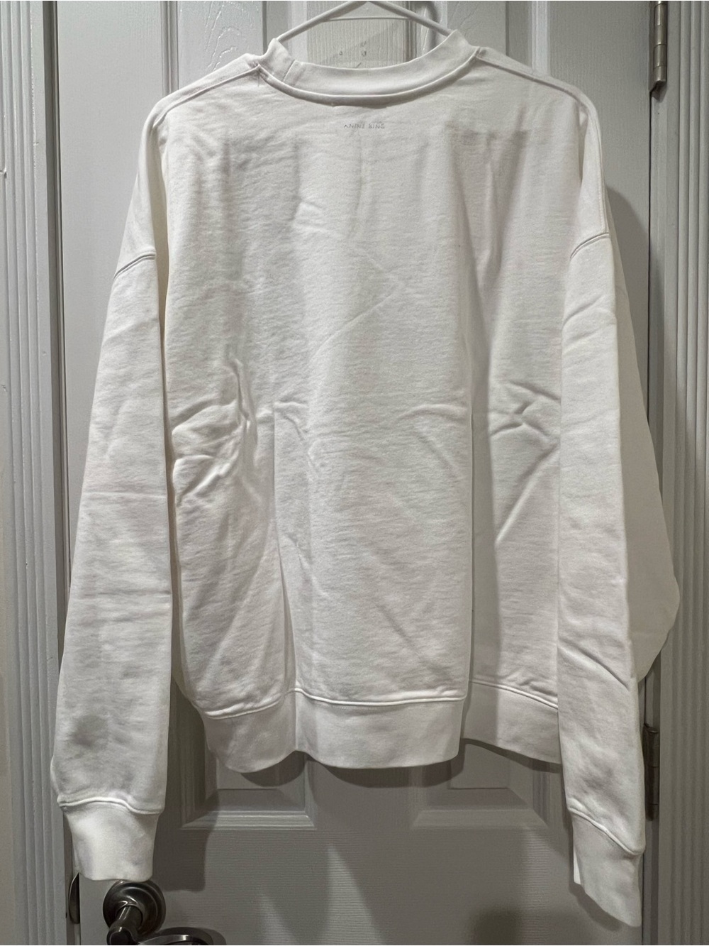Anine Bing off white miles letterman sweatshirt - Picture 8 of 8